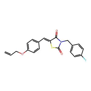 5-[4-(Allyloxy)benzylidene]-3-(4-fluorobenzyl)-1,3-thiazolidine-2,4-dione structure