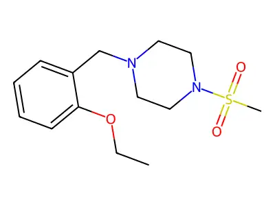 1-(2-Ethoxybenzyl)-4-(methylsulfonyl)piperazine structure
