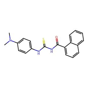 N-{[4-(dimethylamino)phenyl]carbamothioyl}naphthalene-1-carboxamide structure