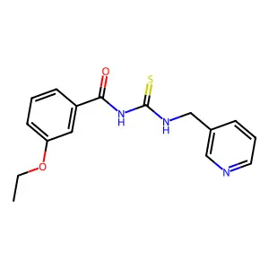 3-ethoxy-N-(pyridin-3-ylmethylcarbamothioyl)benzamide structure