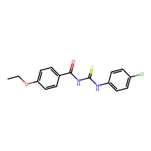N-[(4-chlorophenyl)carbamothioyl]-4-ethoxybenzamide structure