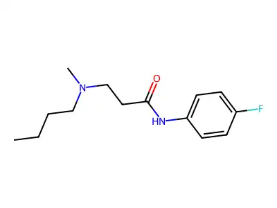 3-[butyl(methyl)amino]-N-(4-fluorophenyl)propanamide structure