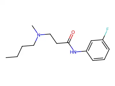 3-[butyl(methyl)amino]-N-(3-fluorophenyl)propanamide structure