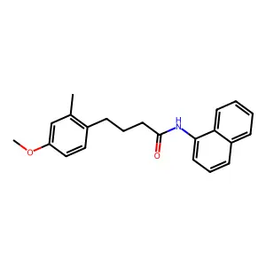 4-(4-methoxy-2-methylphenyl)-N-naphthalen-1-ylbutanamide structure
