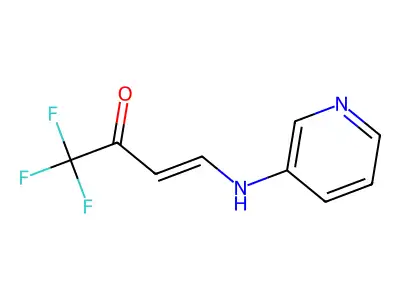 (E)-1,1,1-trifluoro-4-(3-pyridinylamino)-3-buten-2-one structure