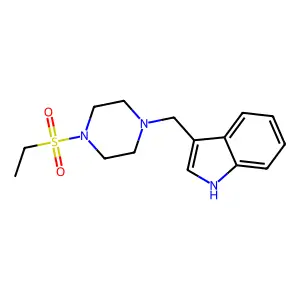3-[(4-ethylsulfonylpiperazin-1-yl)methyl]-1H-indole structure
