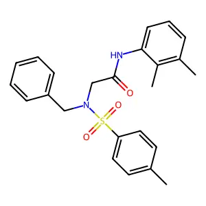 2-[benzyl-(4-methylphenyl)sulfonylamino]-N-(2,3-dimethylphenyl)acetamide structure