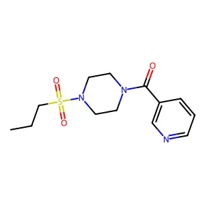 (4-Propylsulfonylpiperazin-1-yl)-pyridin-3-ylmethanone structure