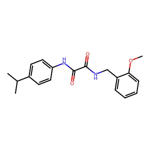 N-(2-methoxybenzyl)-N'-[4-(propan-2-yl)phenyl]ethanediamide structure