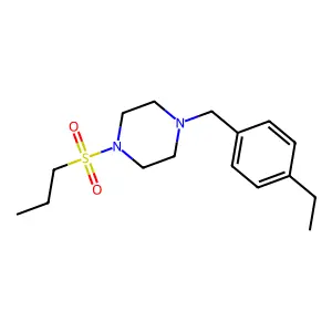1-(4-Ethylbenzyl)-4-(propylsulfonyl)piperazine structure