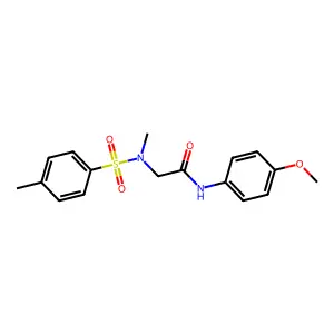 N-(4-methoxyphenyl)-2-[methyl-(4-methylphenyl)sulfonylamino]acetamide structure