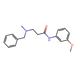 3-[benzyl(methyl)amino]-N-(3-methoxyphenyl)propanamide structure