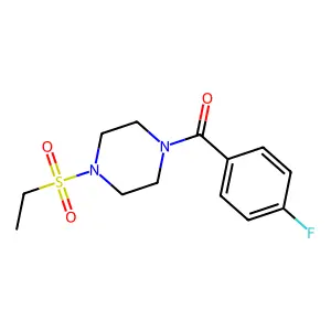 (4-Ethylsulfonylpiperazin-1-yl)-(4-fluorophenyl)methanone structure