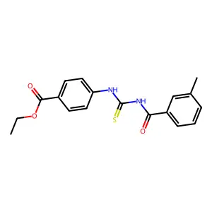 Ethyl 4-[(3-methylbenzoyl)carbamothioylamino]benzoate structure