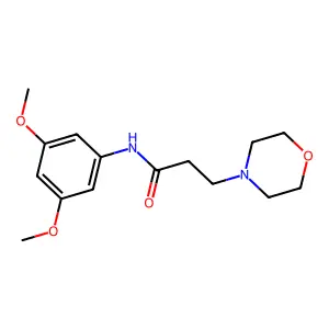 N-(3,5-dimethoxyphenyl)-3-morpholin-4-ylpropanamide structure