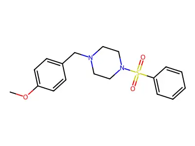 1-(4-Methoxybenzyl)-4-(phenylsulfonyl)piperazine structure