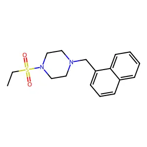 1-Ethylsulfonyl-4-(naphthalen-1-ylmethyl)piperazine structure