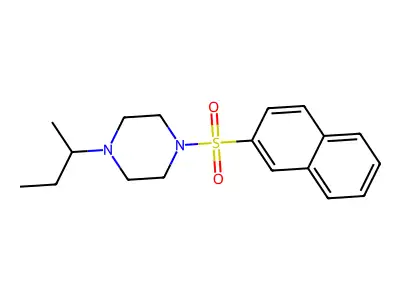 1-(Butan-2-yl)-4-(naphthalen-2-ylsulfonyl)piperazine structure
