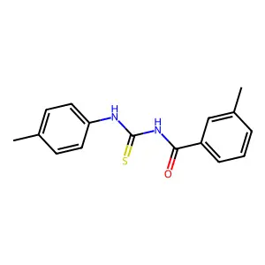 3-methyl-N-[(4-methylphenyl)carbamothioyl]benzamide structure