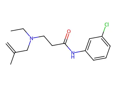 N-(3-chlorophenyl)-3-[ethyl(2-methylprop-2-enyl)amino]propanamide structure