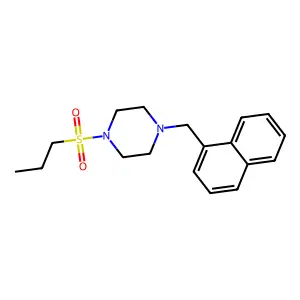 1-(Naphthalen-1-ylmethyl)-4-propylsulfonylpiperazine structure