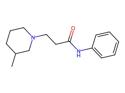 3-(3-methylpiperidin-1-yl)-N-phenylpropanamide structure