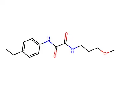 N'-(4-ethylphenyl)-N-(3-methoxypropyl)oxamide structure