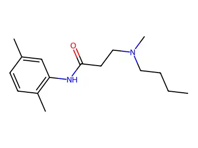 3-[butyl(methyl)amino]-N-(2,5-dimethylphenyl)propanamide structure