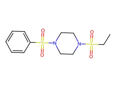 1-(Ethylsulfonyl)-4-(phenylsulfonyl)piperazine structure