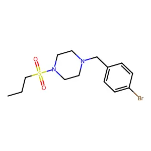 1-(4-Bromobenzyl)-4-(propylsulfonyl)piperazine structure