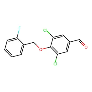 3,5-Dichloro-4-[(2-fluorophenyl)methoxy]benzaldehyde structure