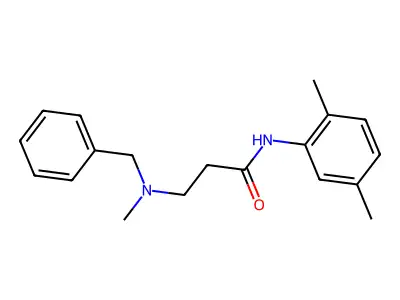 3-[benzyl(methyl)amino]-N-(2,5-dimethylphenyl)propanamide structure