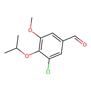 3-Chloro-5-methoxy-4-(propan-2-yloxy)benzaldehyde structure