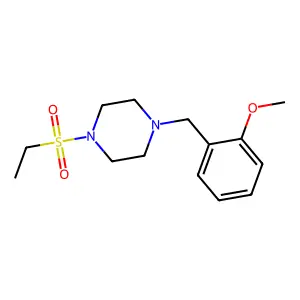 1-(Ethylsulfonyl)-4-(2-methoxybenzyl)piperazine structure