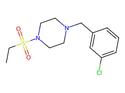 1-(3-Chlorobenzyl)-4-(ethylsulfonyl)piperazine structure