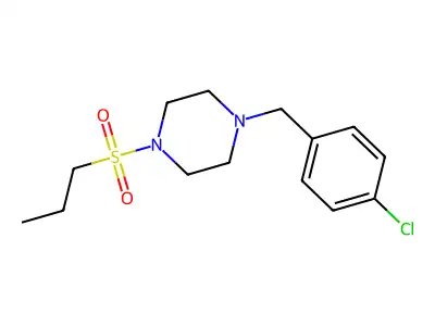 1-(4-Chlorobenzyl)-4-(propylsulfonyl)piperazine structure