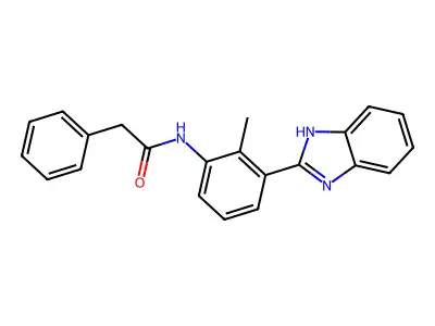 N-[3-(1H-benzimidazol-2-yl)-2-methylphenyl]-2-phenylacetamide structure