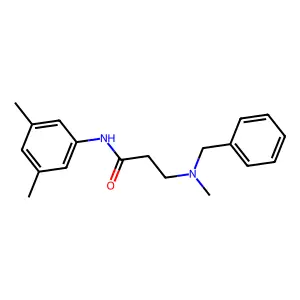 3-[benzyl(methyl)amino]-N-(3,5-dimethylphenyl)propanamide structure