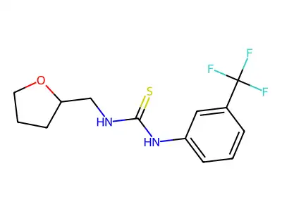 1-(Oxolan-2-ylmethyl)-3-[3-(trifluoromethyl)phenyl]thiourea structure