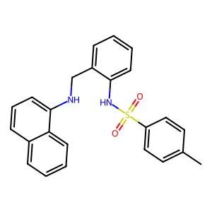 4-methyl-N-{2-[(naphthalen-1-ylamino)methyl]phenyl}benzenesulfonamide structure