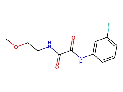 N1-(3-fluorophenyl)-N2-(2-methoxyethyl)oxalamide structure