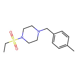 1-(Ethylsulfonyl)-4-(4-methylbenzyl)piperazine structure