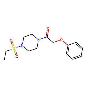 1-(4-Ethylsulfonylpiperazin-1-yl)-2-phenoxyethanone structure