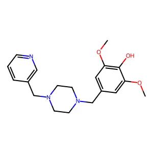 2,6-Dimethoxy-4-[[4-(pyridin-3-ylmethyl)piperazin-1-yl]methyl]phenol structure