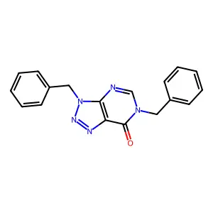 3,6-Dibenzyltriazolo[4,5-d]pyrimidin-7-one structure