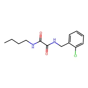 N-butyl-N'-[(2-chlorophenyl)methyl]oxamide structure