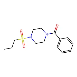 Phenyl-(4-propylsulfonylpiperazin-1-yl)methanone structure