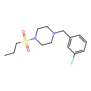 1-(3-Fluorobenzyl)-4-(propylsulfonyl)piperazine structure
