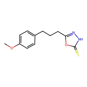 5-[3-(4-Methoxyphenyl)propyl]-1,3,4-oxadiazole-2-thiol structure
