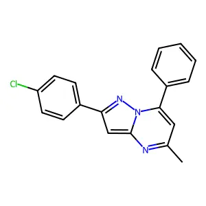 2-(4-Chlorophenyl)-5-methyl-7-phenylpyrazolo[1,5-a]pyrimidine structure